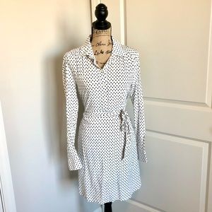White Collared Polka Dot Dress